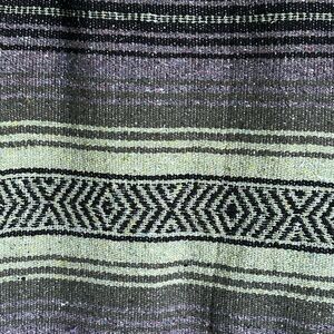 Yoga, Picnics, Beach, Camping Multi-Purpose La Montana Falsa Throw (Green/Gray)